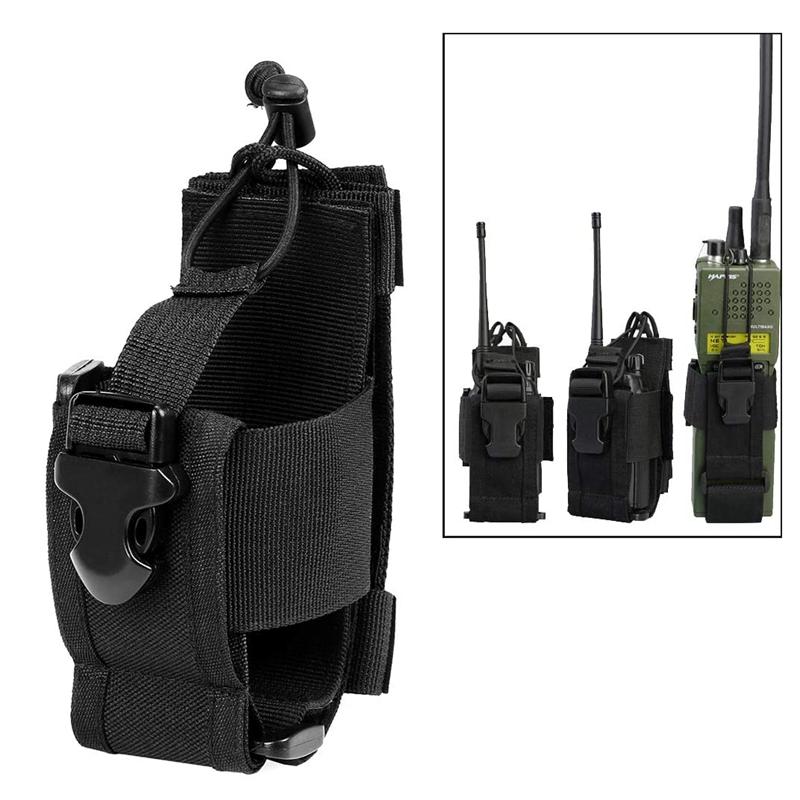 Walkie Talkie Holder Bag Molle Radio Pouch Nylon Waist Pack Pocket Pendant Pouch Hunting Accessories