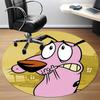 1pc COURAGE The Cowardly Dog Office Round Area Rug, Under Office Chairs Bedroom Living Room Home Decor, Room Decoa1016113