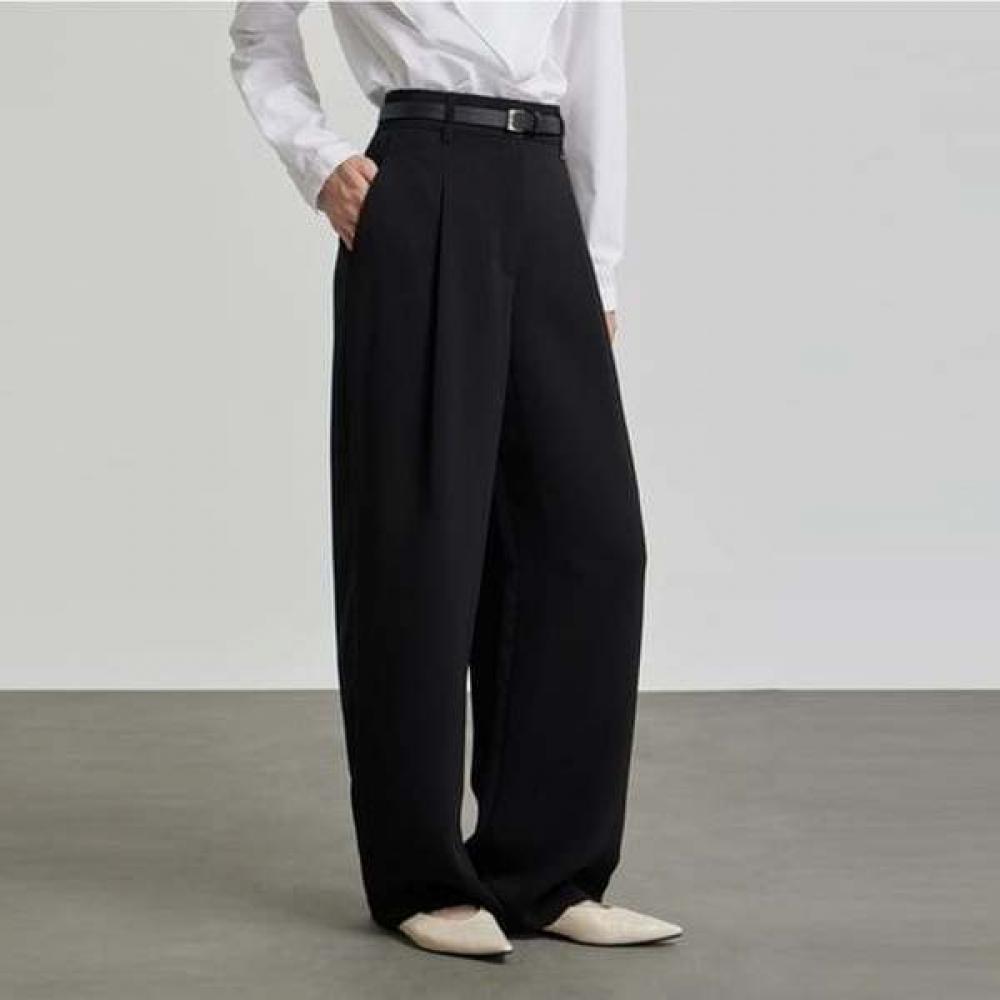 Cc Collect Set Up Pleated Wide Slacks C263msa201