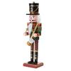 Merry Christmas Decorations Colorful Nutcracker Figurine Wooden Soldier King Puppet Ornament for Indoor Winter Table