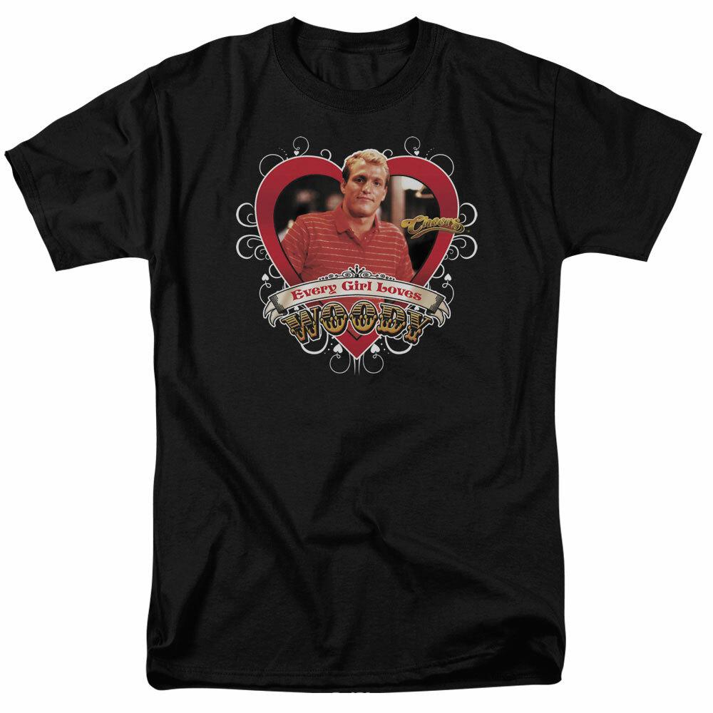 Cheers Woody T Shirt Mens Licensed Classic TV Merchandise Woody Boyd Black XXXXL