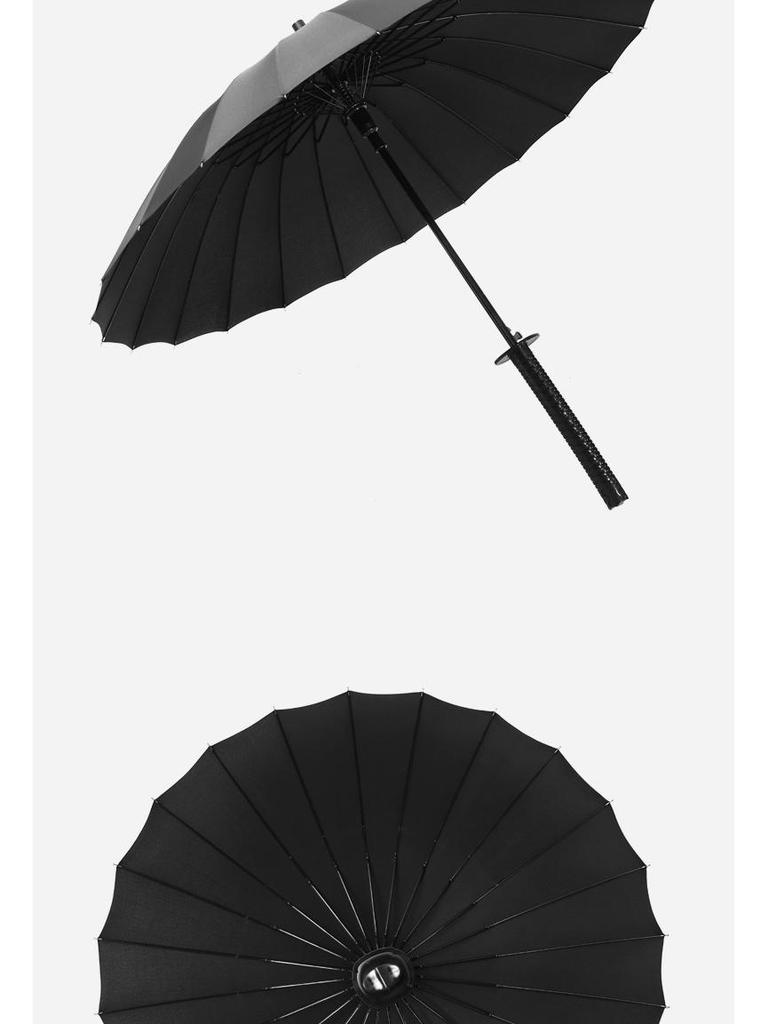 Custom Logo Katana Umbrella: Sun Protection, Semi-Automatic, Straight Handle for Sun and Rain