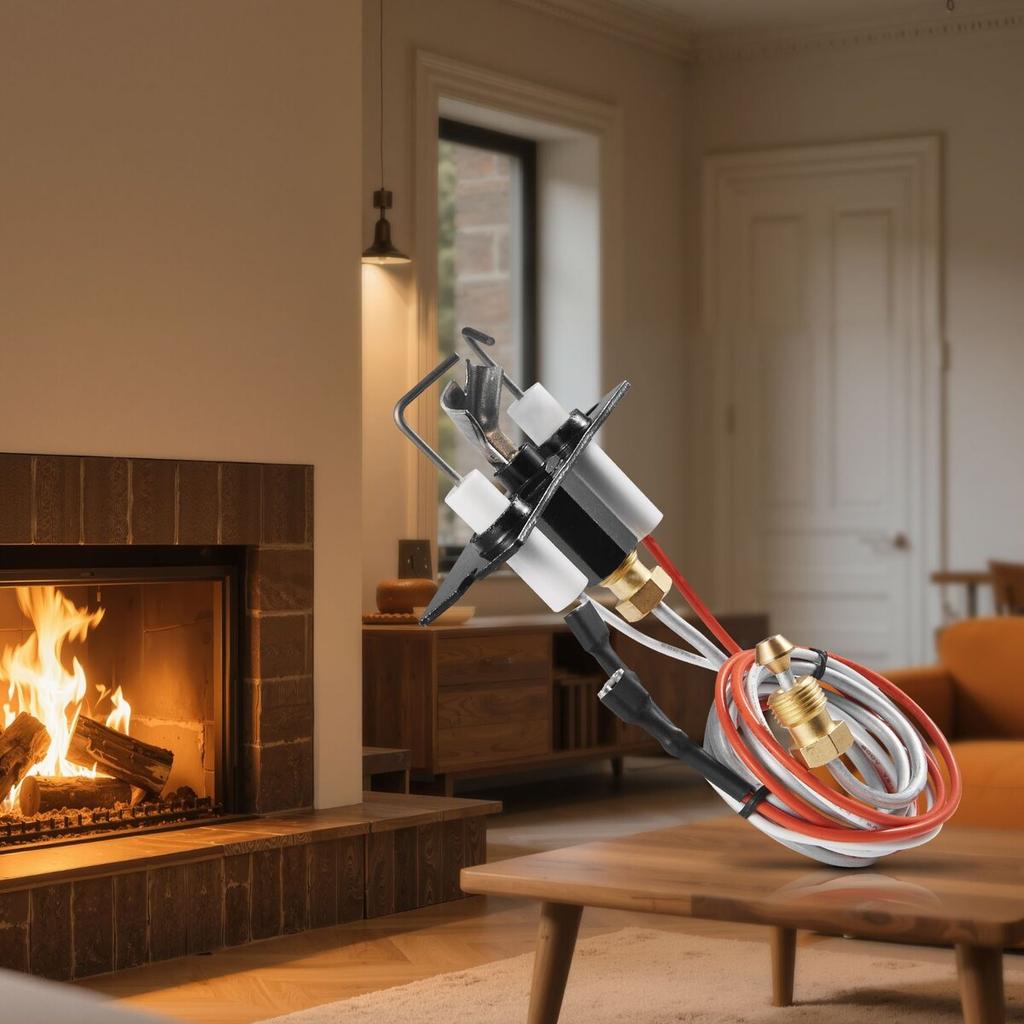 Gas Pilot Assembly, OE 2090-012, 2198-012, SRV2090-012 Fireplace Gas Pilot Assembly, Natural Gas Ignition Replacement, Fit Heatilator, Heat & Glo,