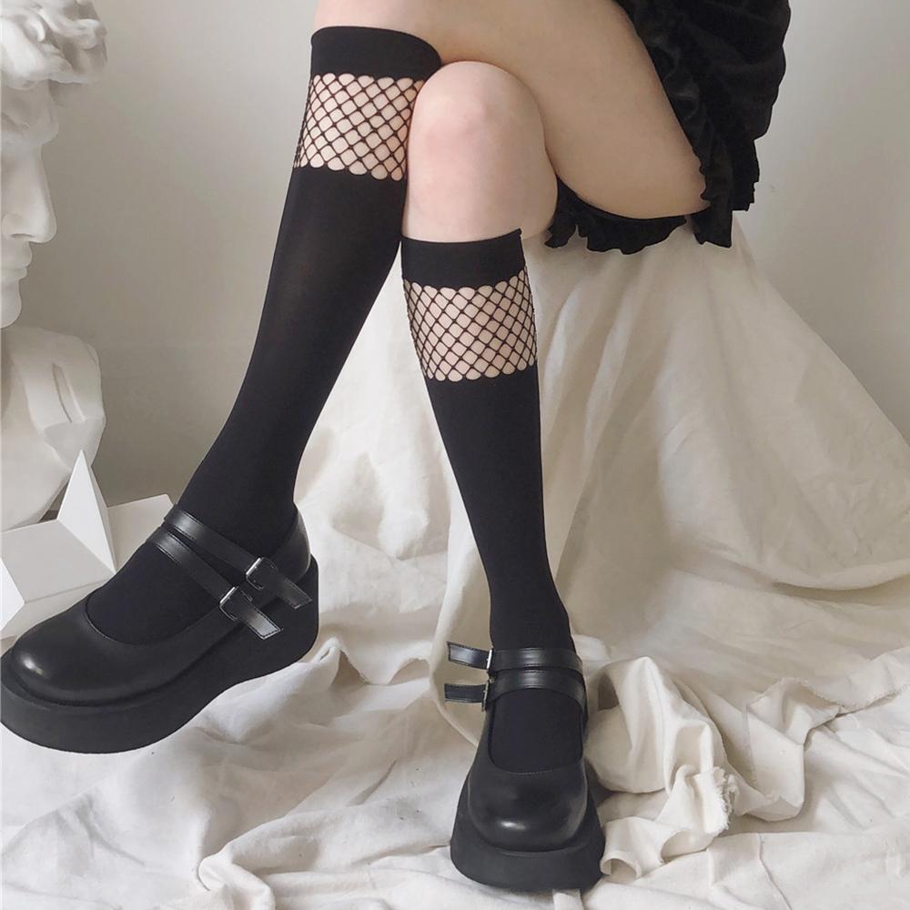 

Сетчатые костюмы Аксессуары Средняя трубка Косплей Чулки Чулки в сетку Носки Лолита