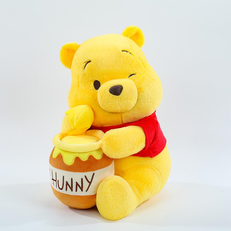 Winnie the Pooh Honey Pot Plush Toy - Cute Pooh Bear Doll Pillow Gift for Kids 30cm 0.4kg