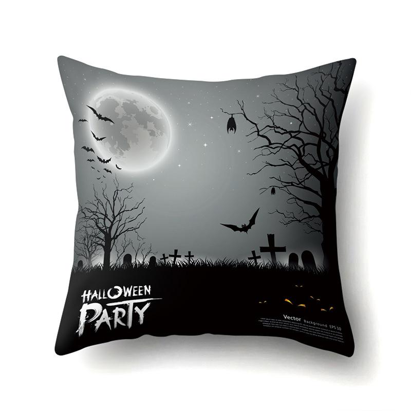 Halloween Pillowcase Car Waist Pillow Pumpkin Sofa Cushion Cover Office Home Living Room Pillowcase