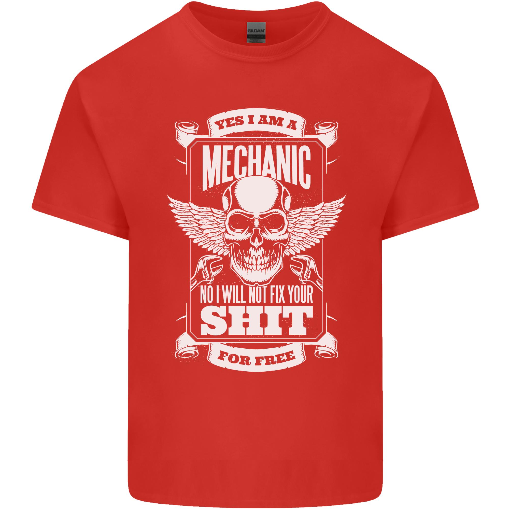 Funny Im a Mechanic No Wont Fix For Free Unisexs Light Cotton TShirt S