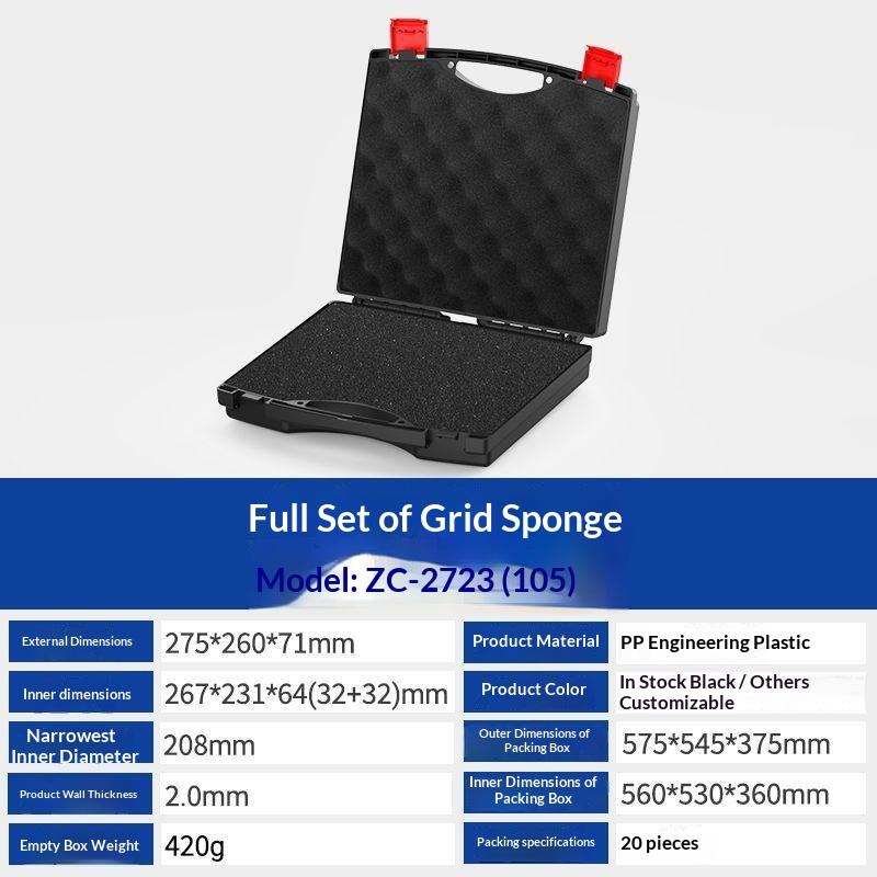 1Pcs Lightweight Plastic Storage Case Portable Multifunction Hardware Tool Box For Instruments Outdoor & Indoor Use
