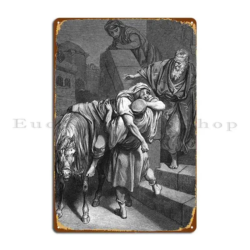 The Good Samaritan Metal Sign Rusty Garage Decoration Bar Cave Print Living Room Tin Sign Poster 20x30cm(7.8x11.8inch)