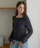 DEHEVE Soft Layer Slim Long Sleeve [Charcoal]