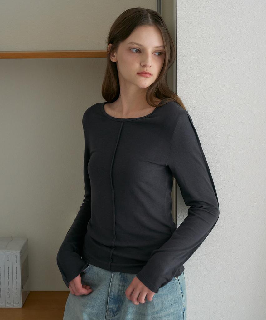 DEHEVE Soft Layer Slim Long Sleeve [Charcoal]
