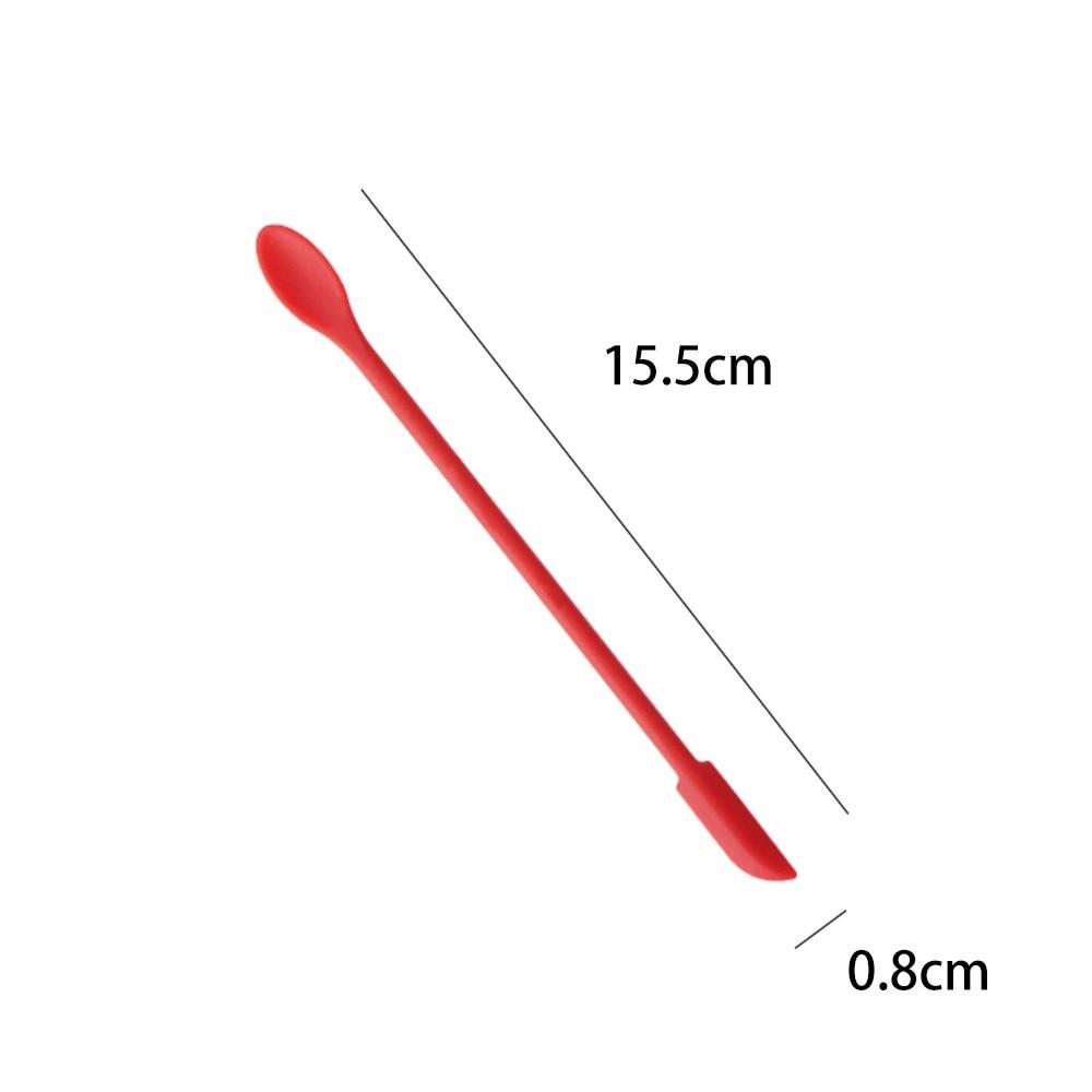 

1/3/4 шт. Подовжена міні-м’яка банка для крему для торта Джем Скребки Силіконові шпателі для макіяжу Ніж для масла Кухонні інструменти Аксесуари 1pcs 15.5cm червоний