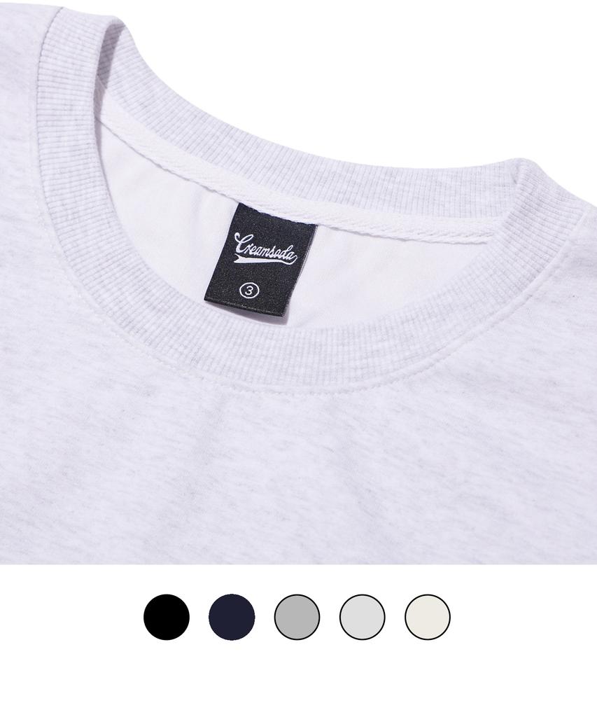 CREAM SODA LAB Basketball Arc Big Logo Sweatshirt Light Grey