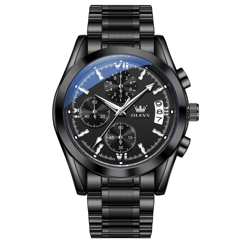 OLEVS Men Watch Multi Functional Waterproof Calendar Chronograph Luxury Brand Original Quartz Watch Men Sports Watch