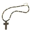 Noter Vintage Holz Kreuz Anhänger Halskette Für Männer Handgefertigt Braunes Holz Perlenkette Katholisch Christlich Religiöser Schmuck Geschenk