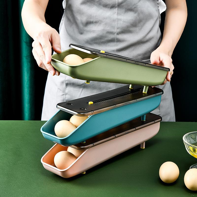 Egg Preservation Box, Egg Holder, Fall Proof, Multi-functional, Household Egg Storage, Refrigerator Storage Box Kitchen Items