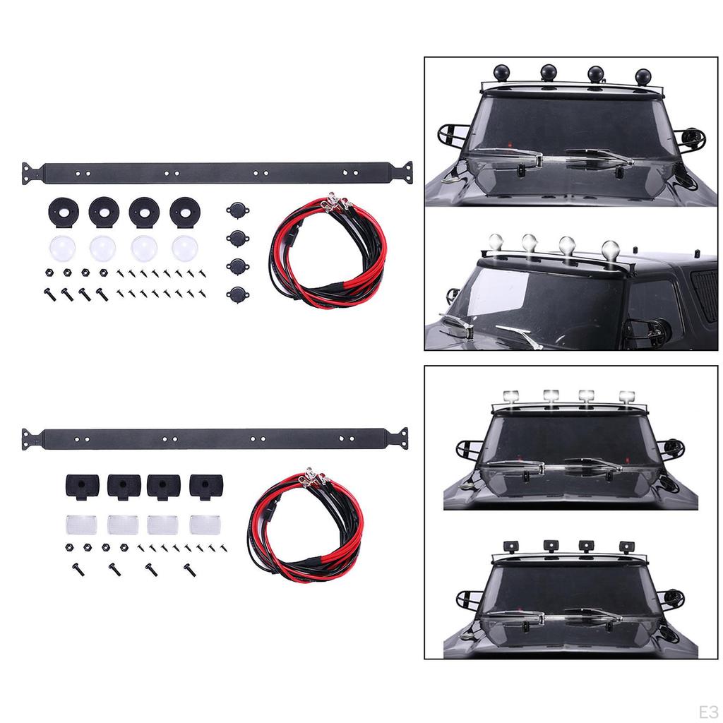 1:10 Scale Headlights for4 SCX0046 MST RC Crawler Car Buggy Trucks Spare Parts