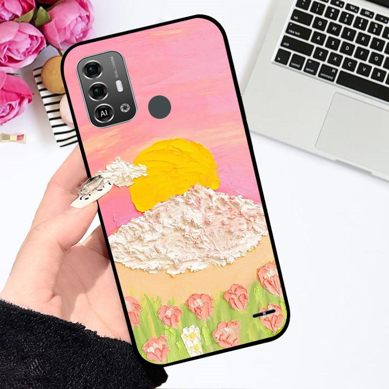 Cases For ZTE Blade A53 Pro Cute Astronaut Fashion Shockproof Soft Bumper For ZTE Blade A53 Pro Coque Funda Floral Coque Shell