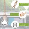 20 Pcs 8 Ml Hanging Car Air Freshener Diffuser Cylindrical Shape Empty Clear Glass Essential Diffuser Diffuser Bottle Car Air Fr