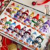 16PCS 2D Flat Wooden Christmas Snowman Decoration, Christmas Tree Hanging Decoration, Holiday Celebration Hanging Decoration