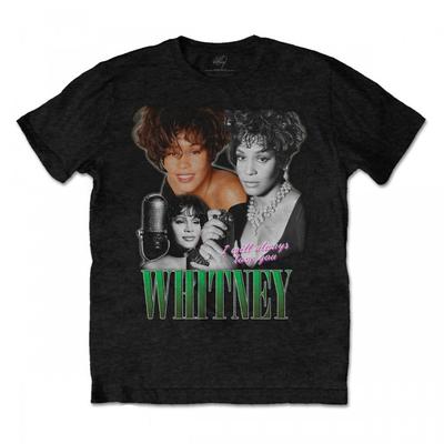 Whitney Houston Unisex Adult I Will Always Love You Homage Cotton T-Shirt