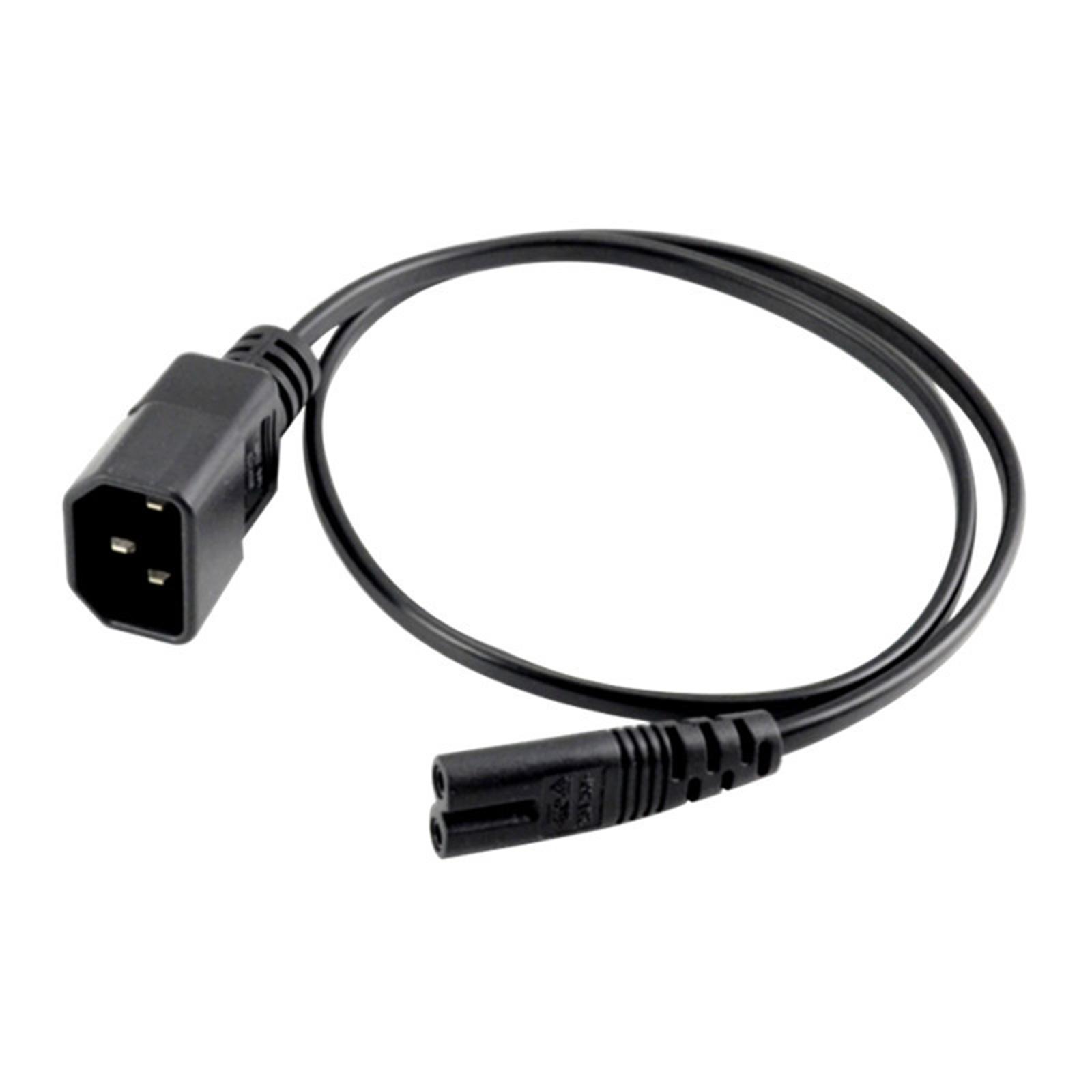 

Convenient Power Cable Plastic Extension Cable C14 to C7 Adapters Cord Male to Female Cable Essential Power Cable 1