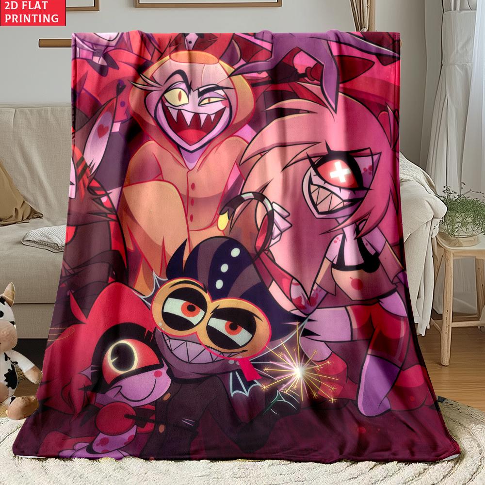 Anime Thin Flannel Blanket for Bedrooms,Living Rooms,Sofas Blankets,Offices,Lunch Breaks,Picnics,blankets Fluffy Blanket