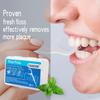 50Pcs/Box High Tensile Strength Floss Stick Carrying Case Toothpick Dental Floss  Oral Hygiene Care