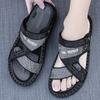 Fashion Leisure Beach Holiday Slippers Men Sandals Summer Male Shoes 2025 New Outdoor Sneakers Male Retro Comfortable Casual Sandal Mens