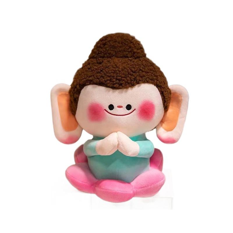 

Lotus Buddha Doll Plush Toy Cartoon Anime Cute Handmade Pillow Cushion 24cm/30cm Children s Gift for Thanksgiving 24cm,No Magnetic