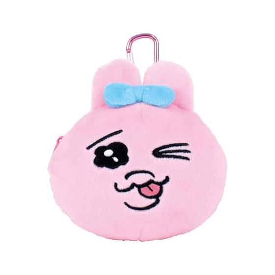 Tees Factory Panchu Rabbit Plush Zipper Mascot with Carabiner Tehepero H70 x W110 x D55mm (excluding ears) OU-5549073TE