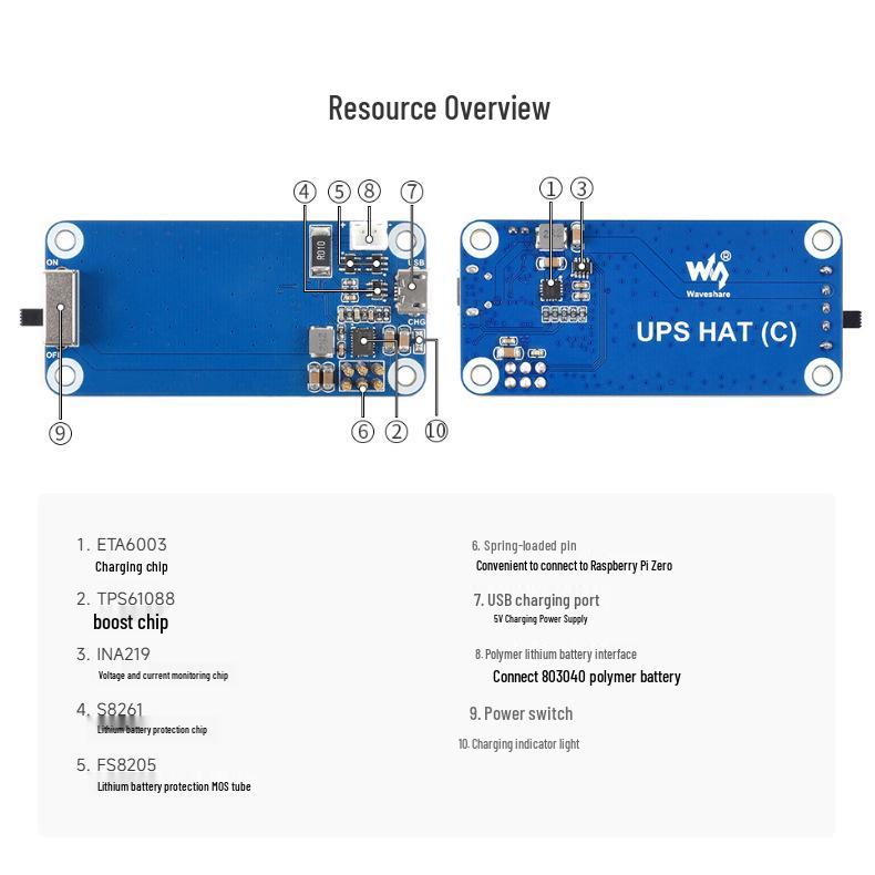 MicroSnow Raspberry Pi Zero UPS Battery Module: Charge & Use Simultaneously