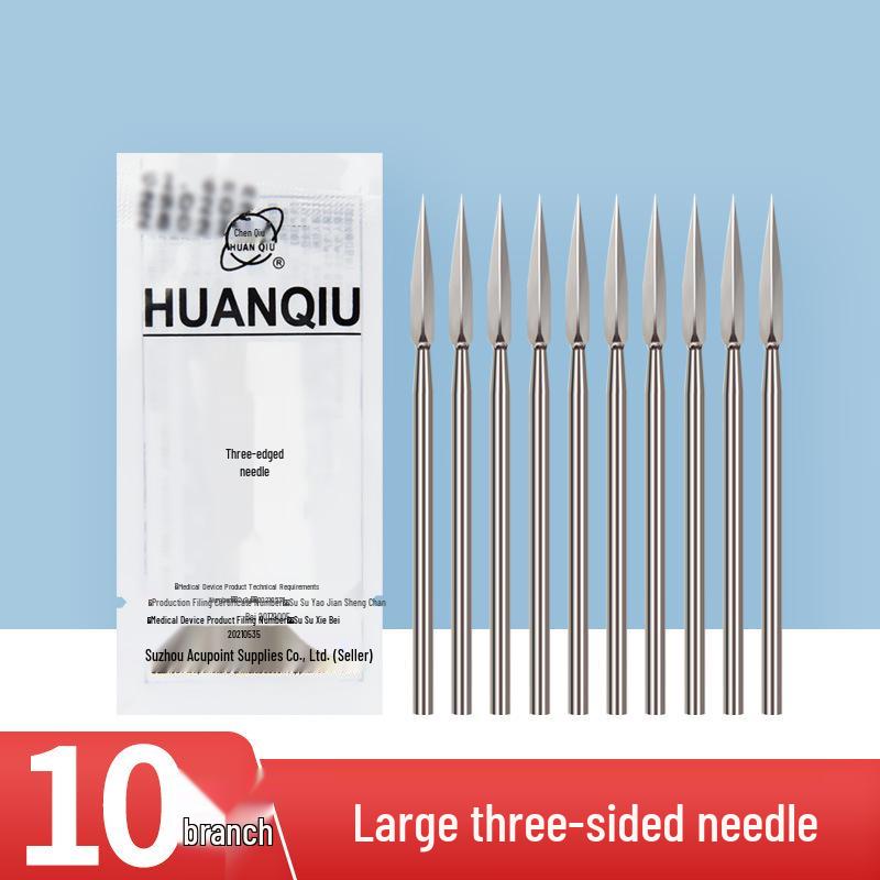 Треугольная игла для черных точек от мирового бренда, нестерильная, большие и маленькие размеры, упаковка 10 штук
