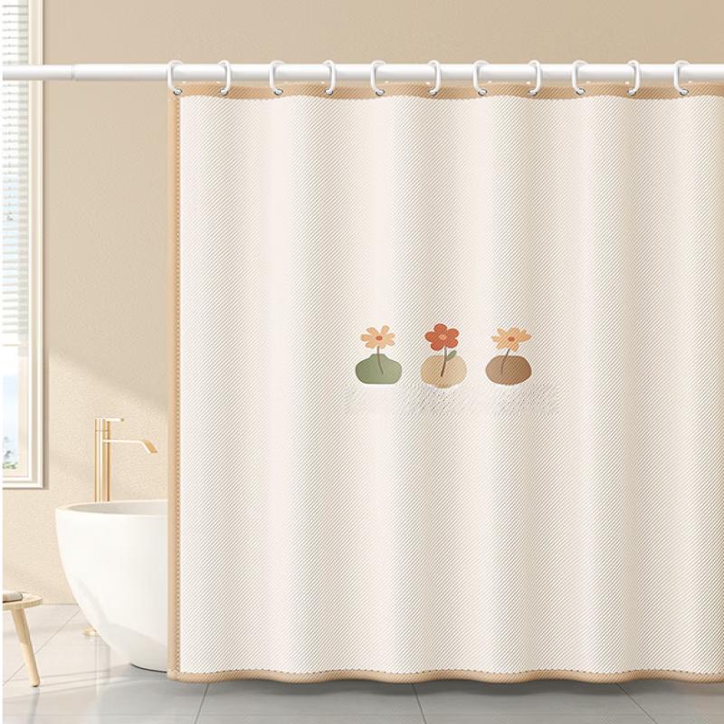 MDNG Botanical Polyester Shower Curtain