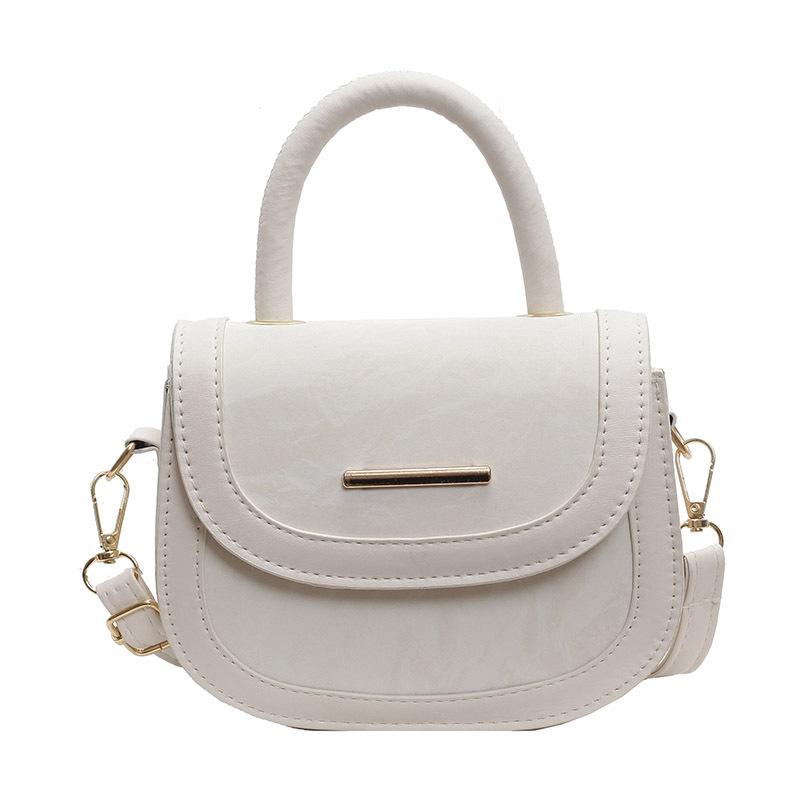 Silver Bag Women's 2025 New Fashion Niche Design Shoulder Messenger Bag High-end Women's Portable Saddle Bag