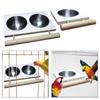 Bird Feeding Bowl, Sturdy Stainless Steel Parrot Removable, for Budgies