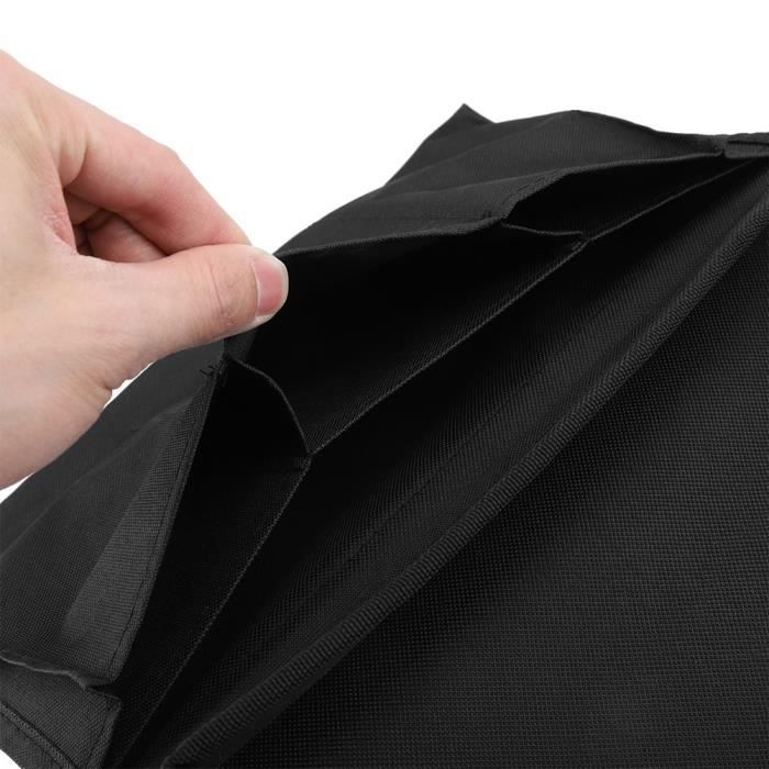 CHI Hängende Armlehne für Sofa TV Fernbedienung Organizer Sofa Aufbewahrungstasche mit Tablett Getränkehalter(Schwarz)