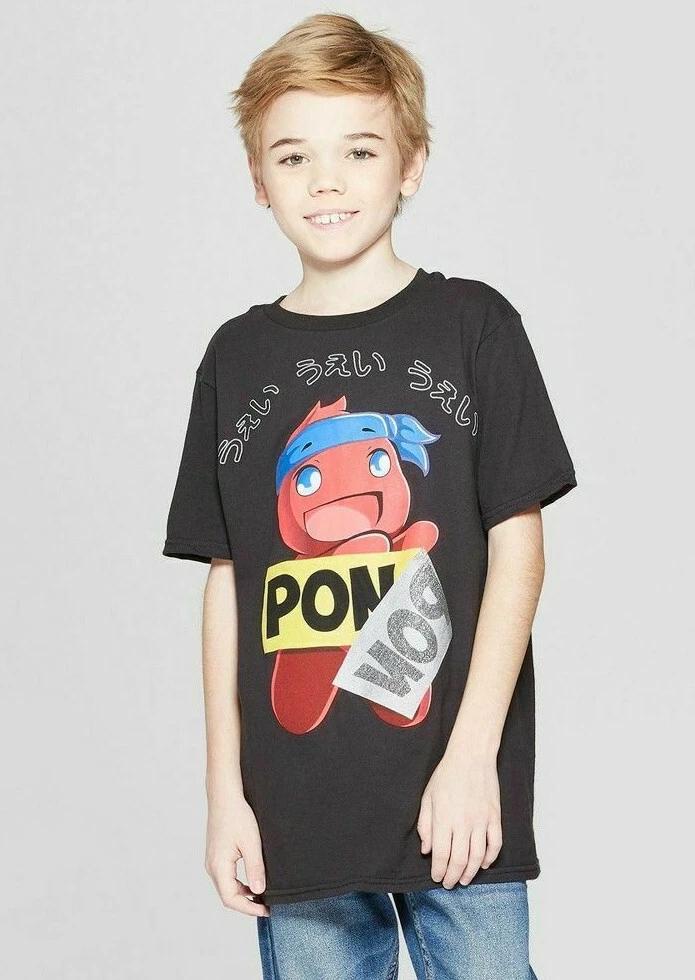 

Ninja Youth Boys Ninja Pon Black Tee Shirt New L (14-16) 3XL