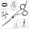 DIY Hair Kit - Haircut Scissors Thinning Shears - Professional Barber Sharp Haircut Scissors Hair Clipper Set with Leather Case for Haircut 7 Piece Se