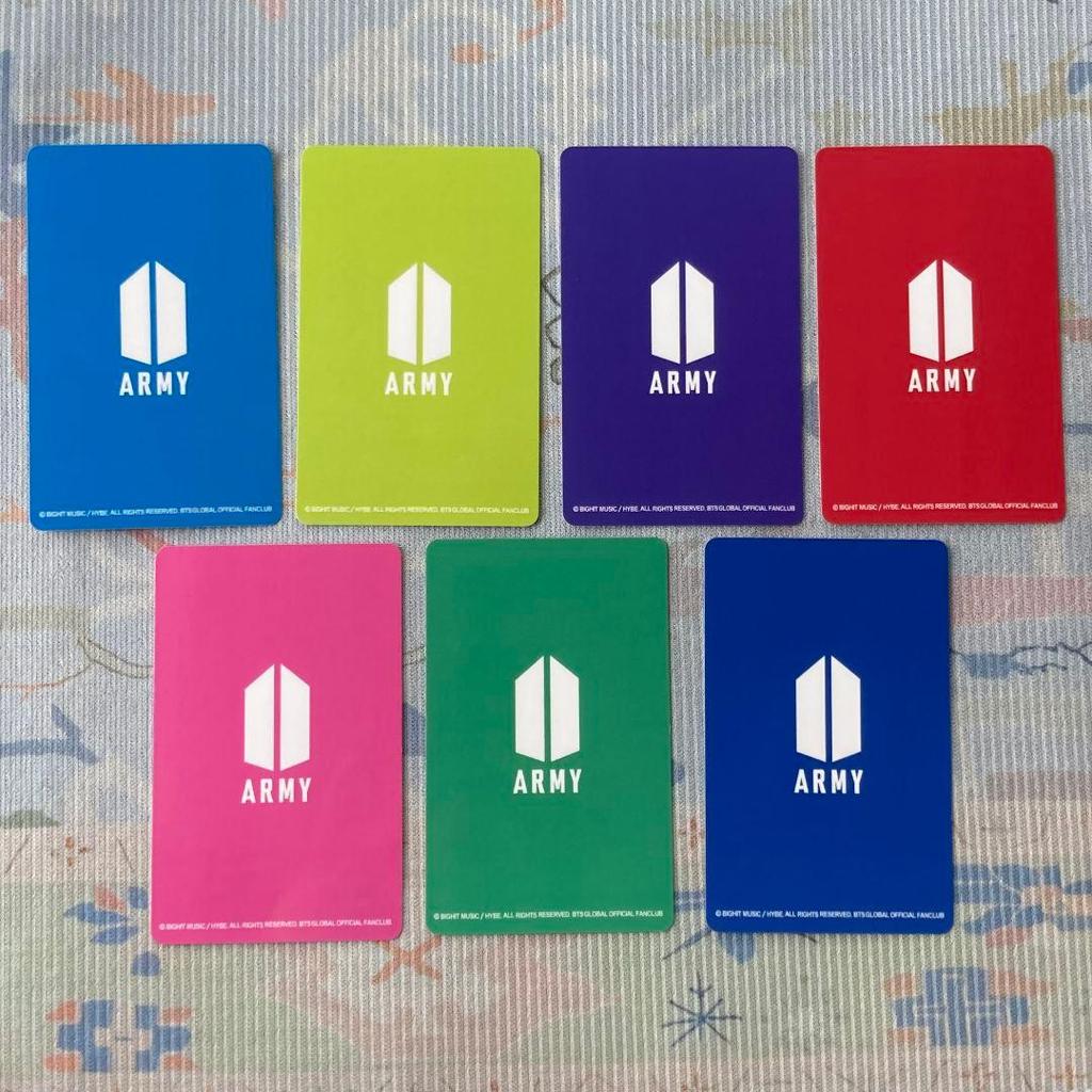 [USED] BTS Fan Club Lottery Magazine Survey Bonus: 7 JPFC Trading Cards