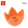 Non-Toxic 313Pcs/Lot 39262 Crown Eggshell With 5 Points Building Blocks Moc Flower Accessories Compatible With Brick Diy Parts Toys