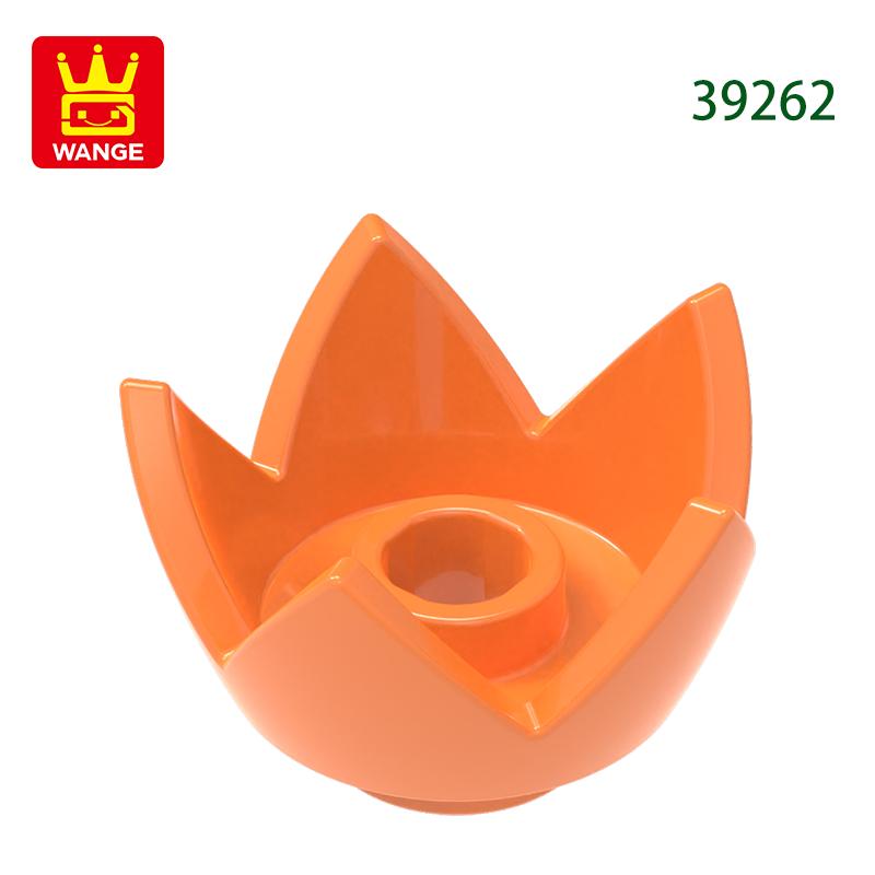 Non-Toxic 313Pcs/Lot 39262 Crown Eggshell With 5 Points Building Blocks Moc Flower Accessories Compatible With Brick Diy Parts Toys