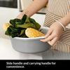 6Pcs Kitchen Sink Vegetable Drainer Fruit Basket For Multifunctional 3 Size Stackable Washing Basin Vegetable Drain Basket Basin