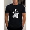 European sizes Men's Summer Casual Short Sleeve T-Shirt with Auto Repair Tools Graphic