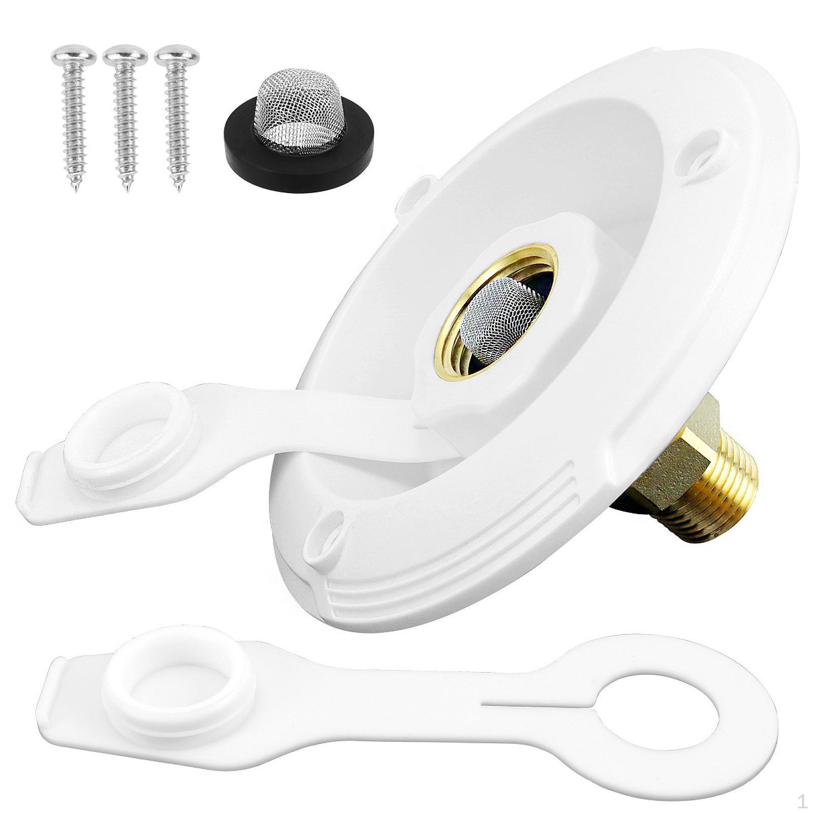 

Латунный Городской Водозаборный Фланец Шланговый Соединитель Соединение Заливное Отверстие Замена RV белый