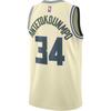 Nike NBA Swingman City Edition 2025-26 Season Milwaukee Bucks Giannis Antetokounmpo 34 Color Block Round Neck Sleeveless Basketball Jersey HM5988-281