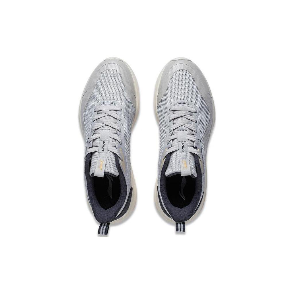 Li Ning Light Stroll Running Shoes Men's Low top Black Gray White ARST063-4