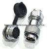 WF20 Waterproof Aviation Plug, 23-Pin Round Socket, 15-Core Signal Connector, Gold-Plated.