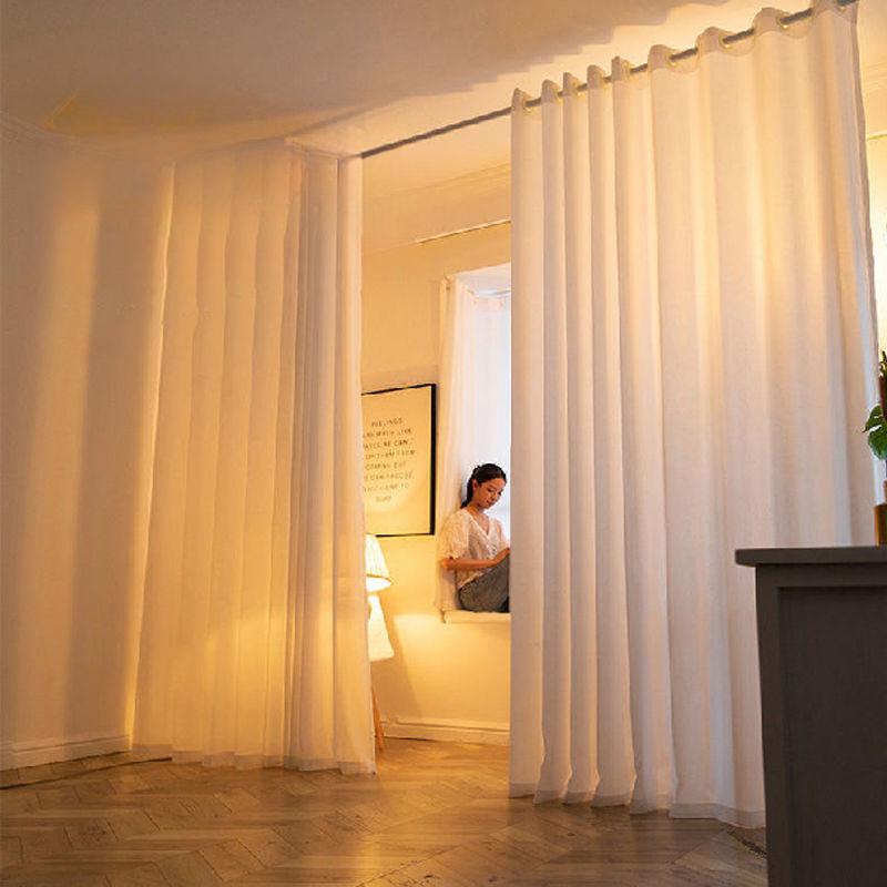 Perdea de catifea Ecran Translucid Intimitate Ecran de fereastră Living Dormitor Balcon Perdele plisate de protecție solară