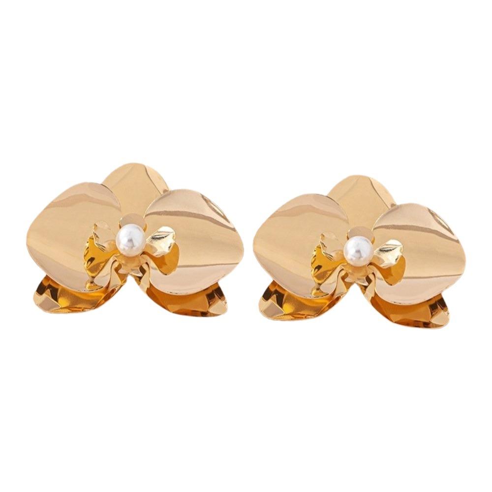 Simulated Flower Butterfly Orchid Earrings Exaggerated Flower Drop Earrings Flower Earrings  Women